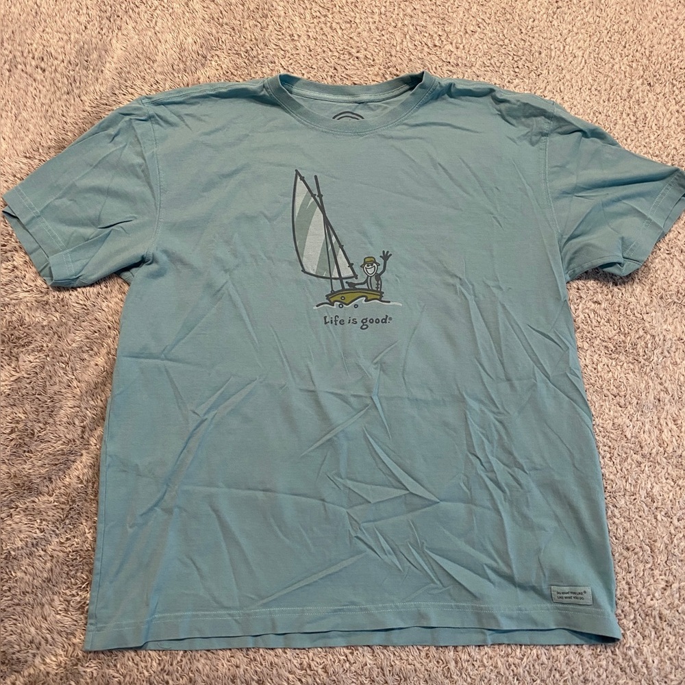 Life is Good: Sailing Shirt. Size Large